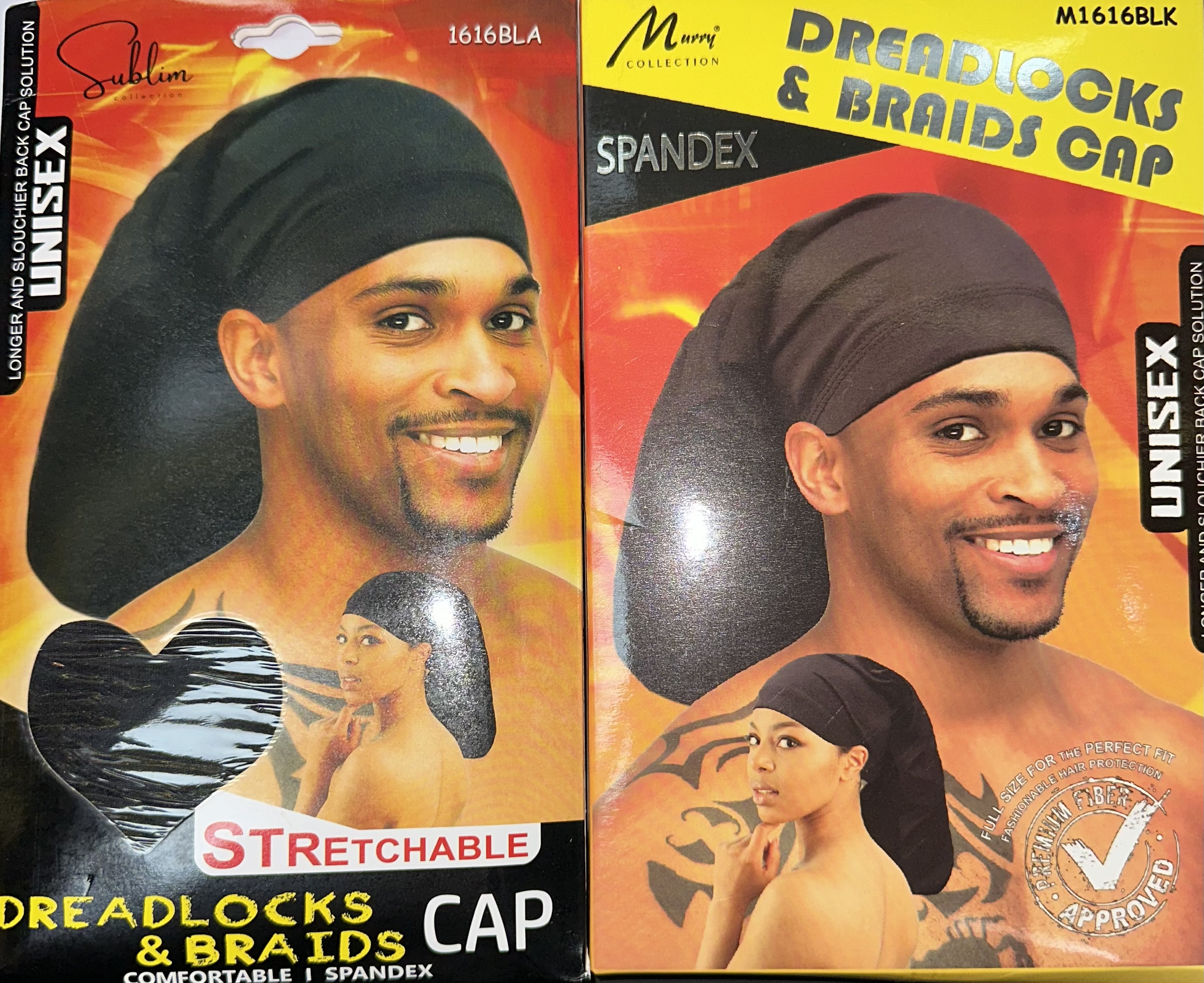 Dread Locks Braids Cap Noir # 1616