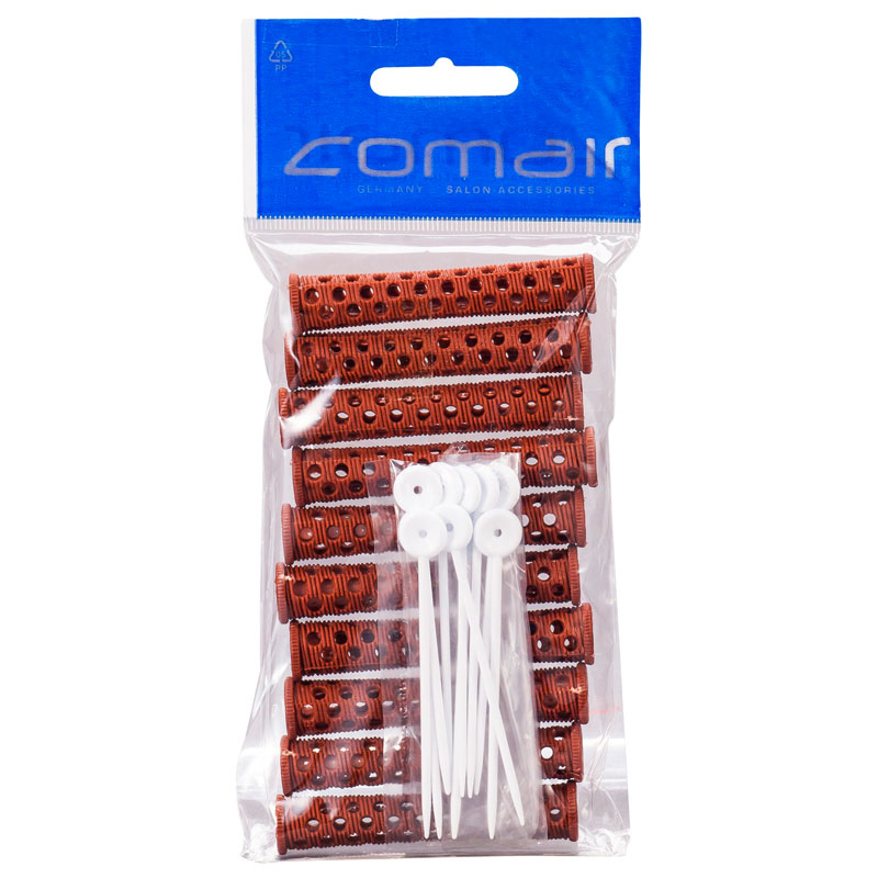 Comair mesh rollers brown 3011737 (10 stuck)