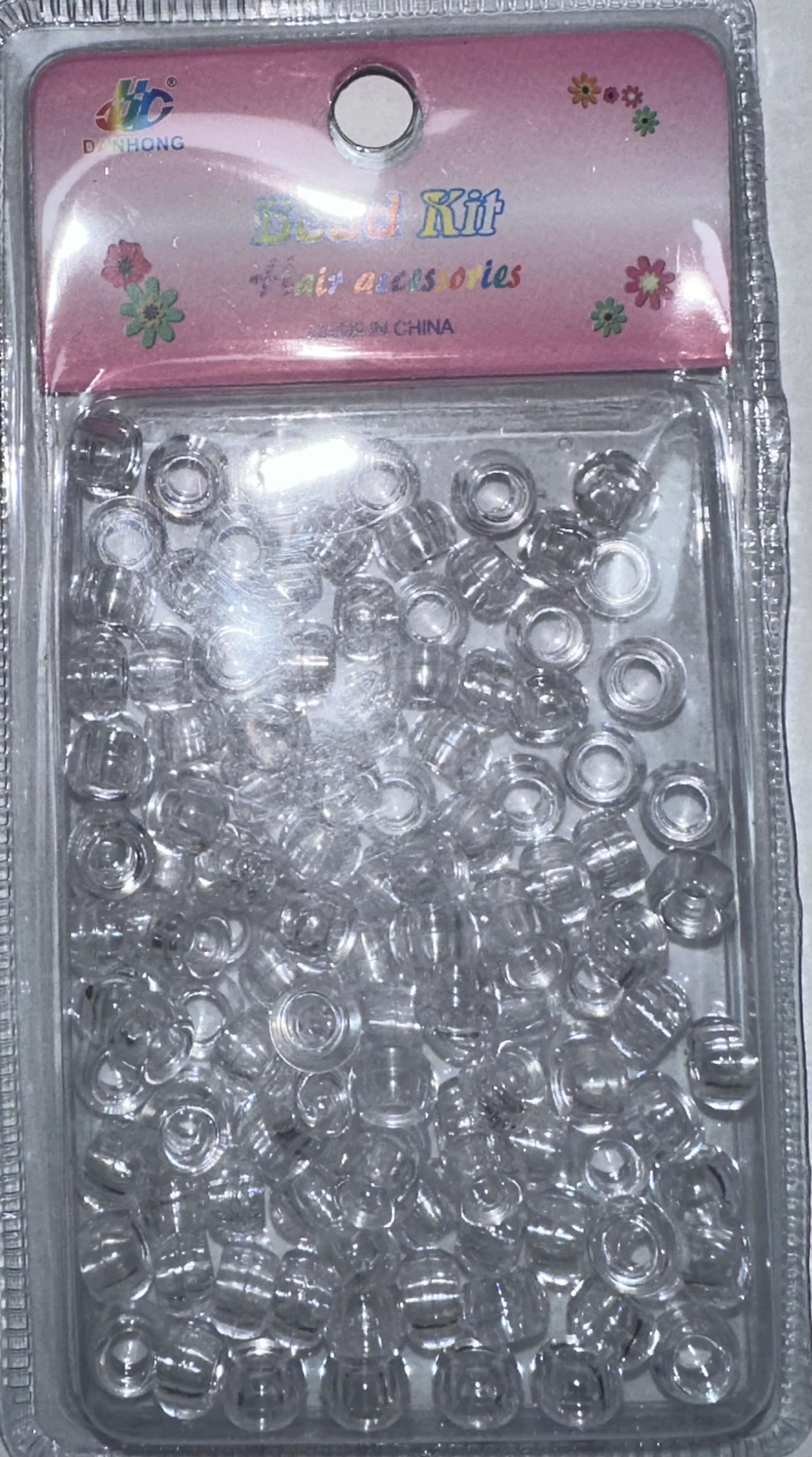 Perles rondes transparents petite