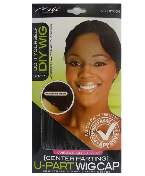 DIY004 Magic U part wig cap lace front noir