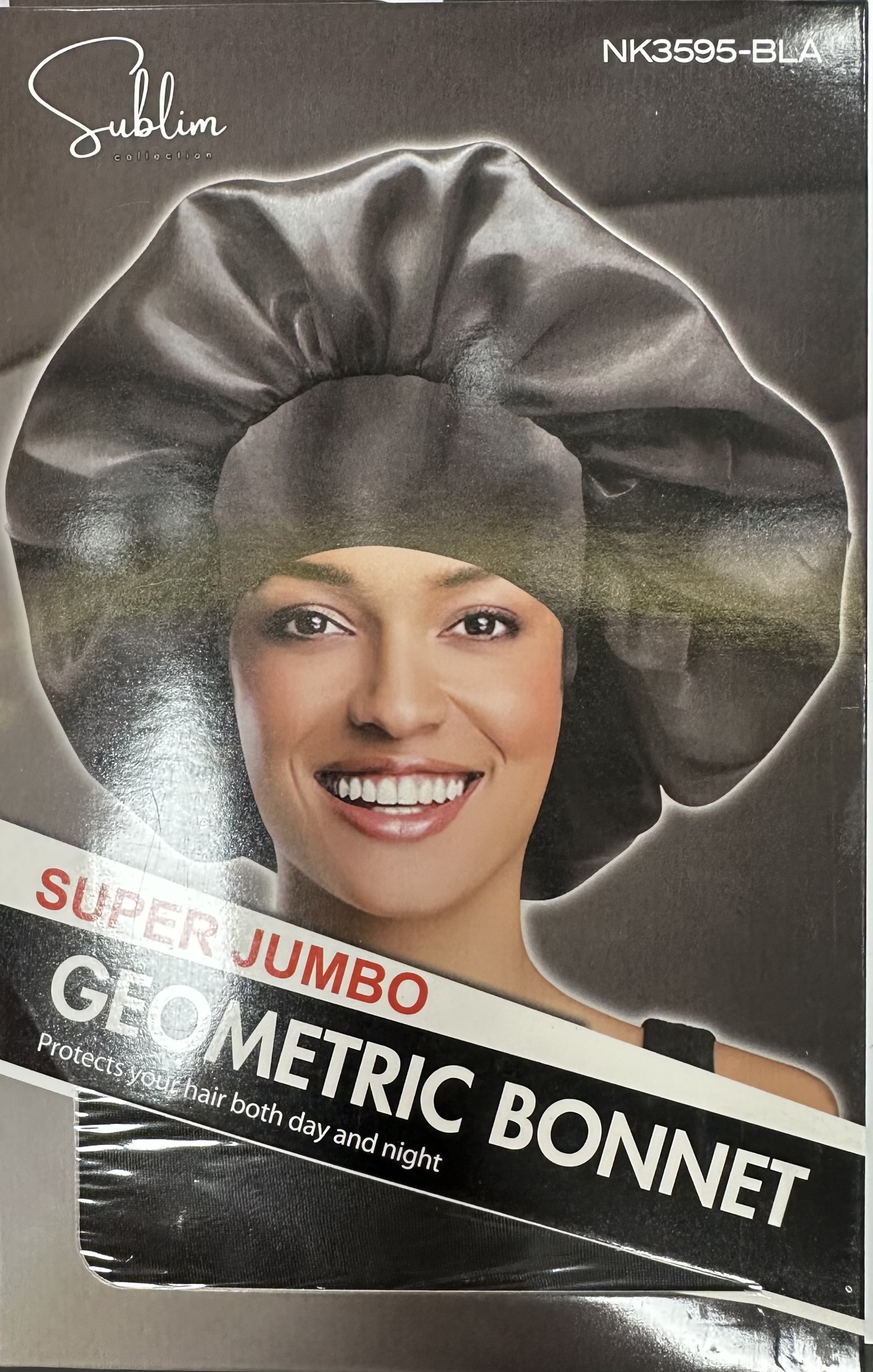 Nk 3595 bla Sublin geometric bonnet noir