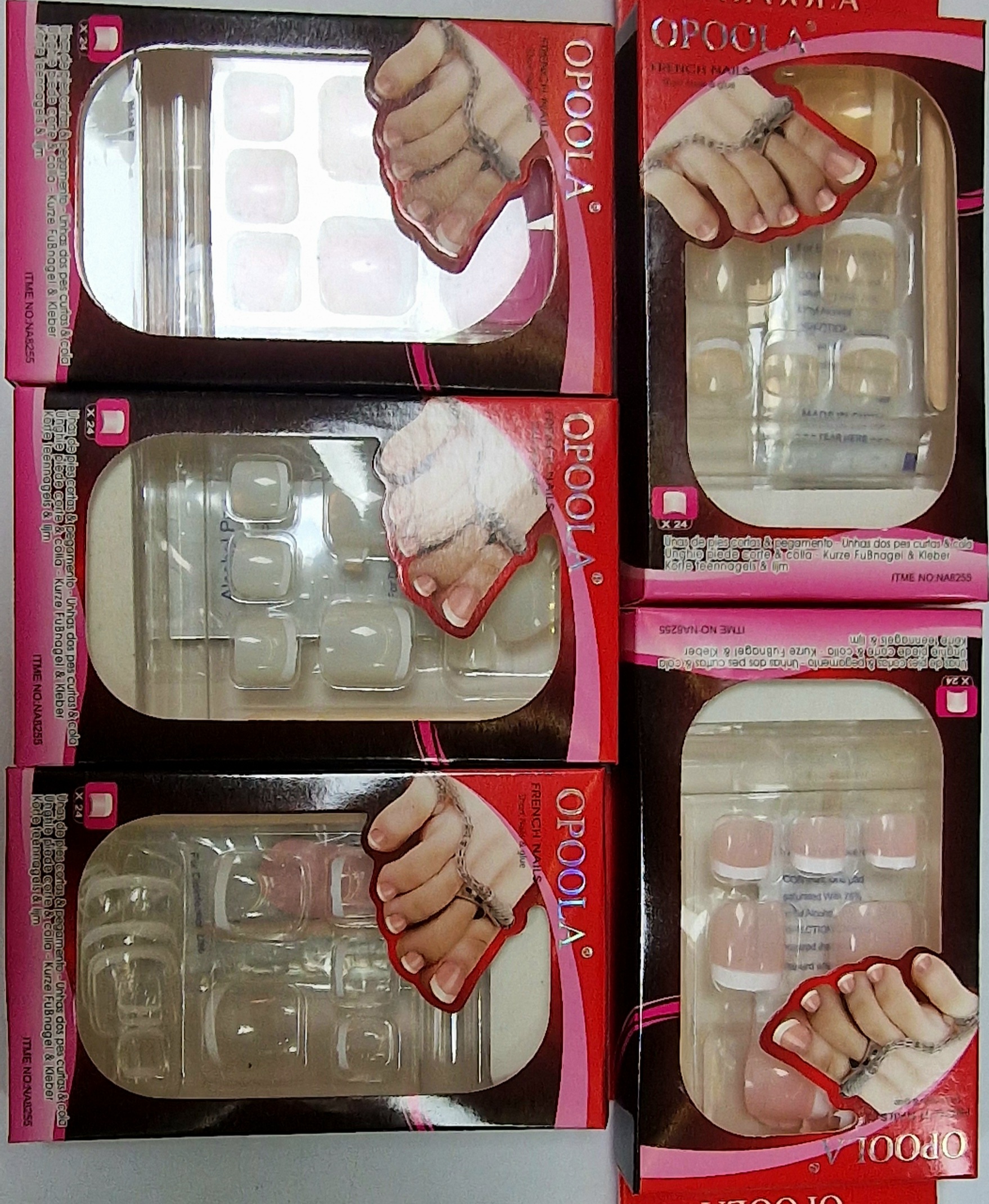Opoola Faux Ongle Pour Pieds # Multicolor # No:na8255