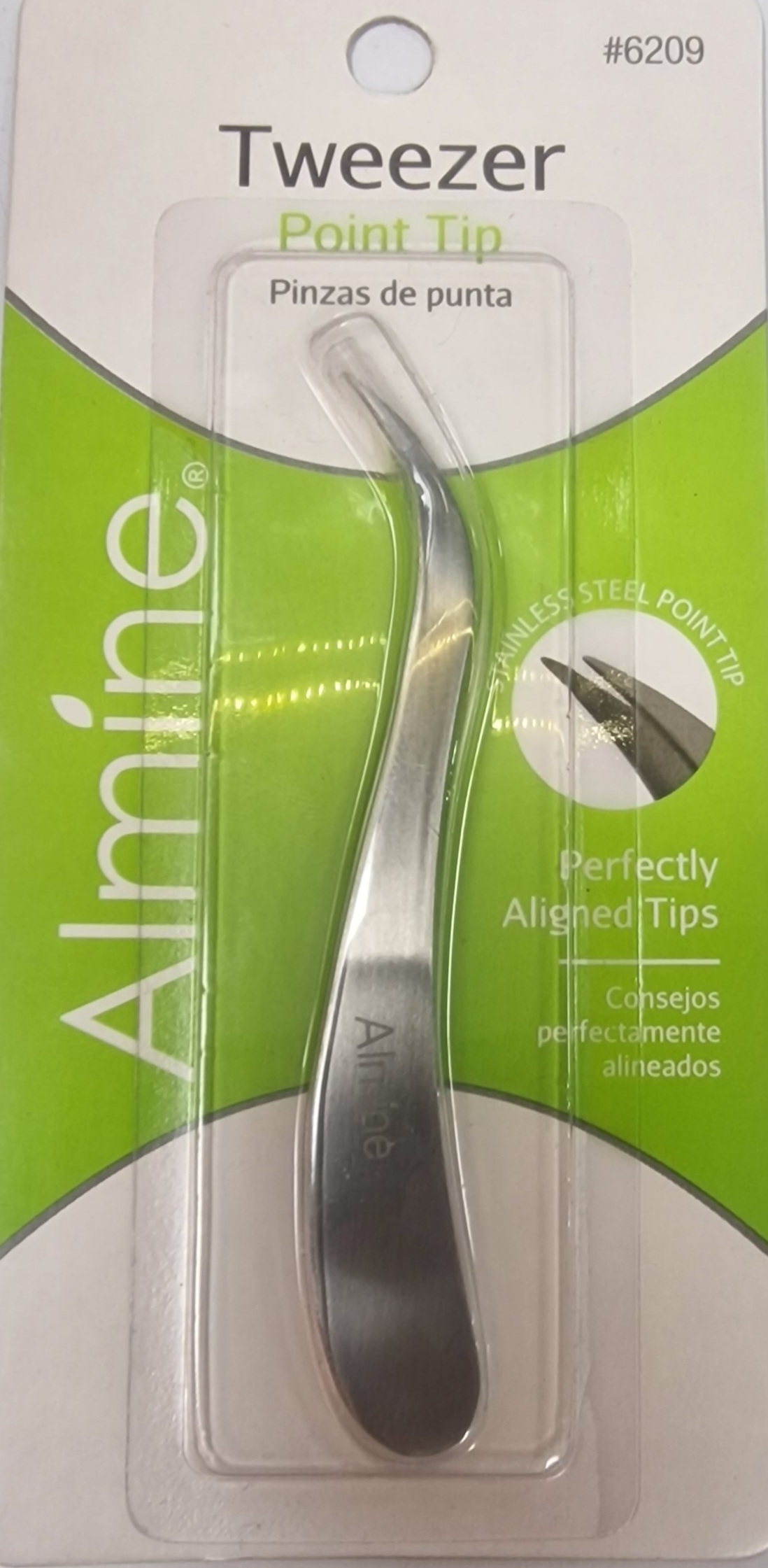 Almine tweezer point tip