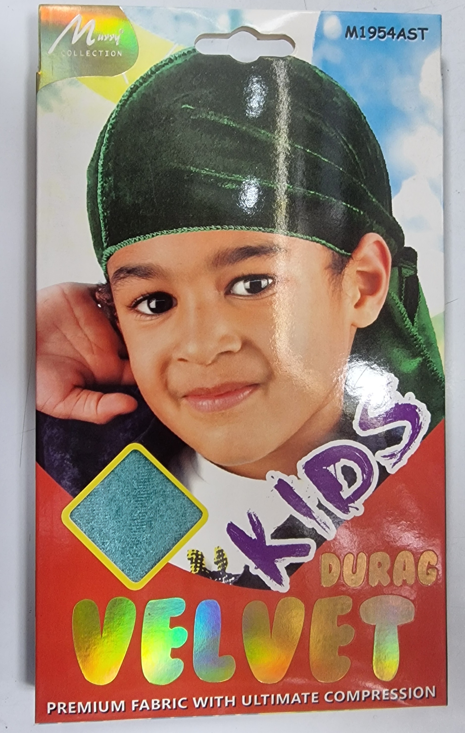 M1954ast murry kids durag velvet color differente