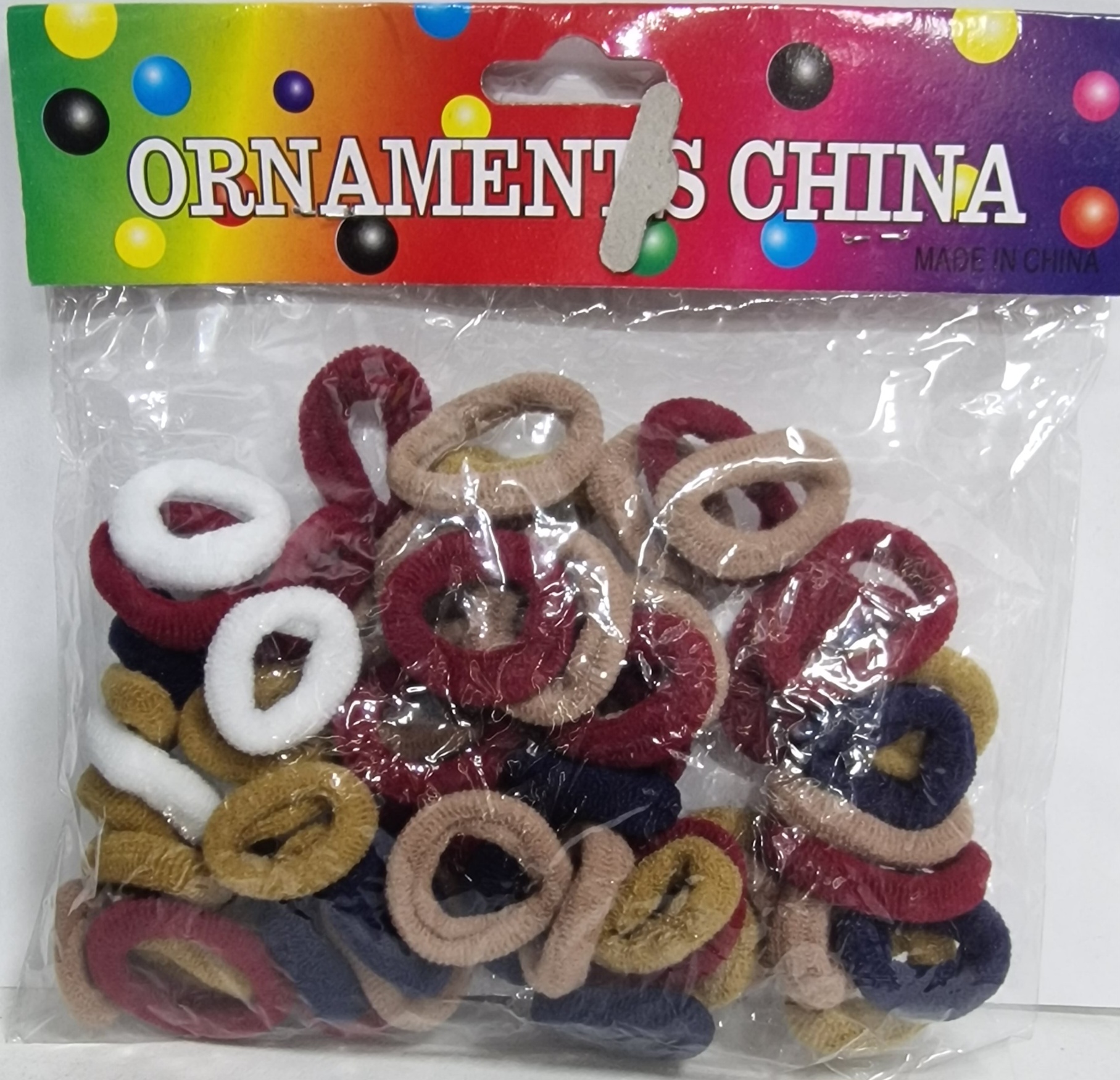 Ornaments China Chouchous Enfants # Beige, Marron, Blue, Blanche