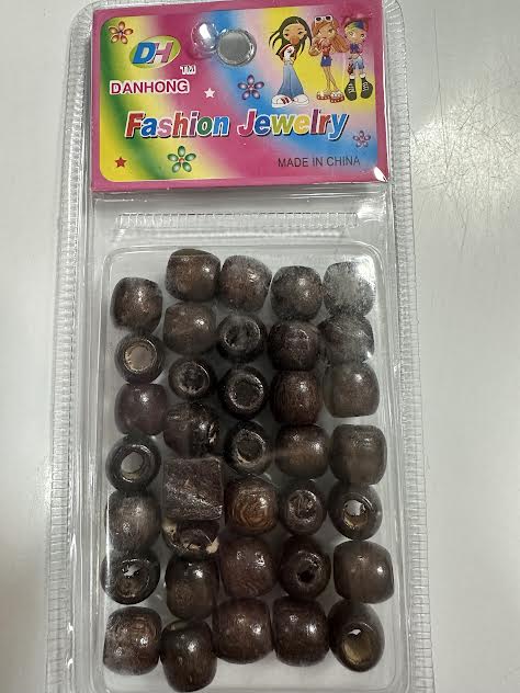 Perles de cheveux en bois petite