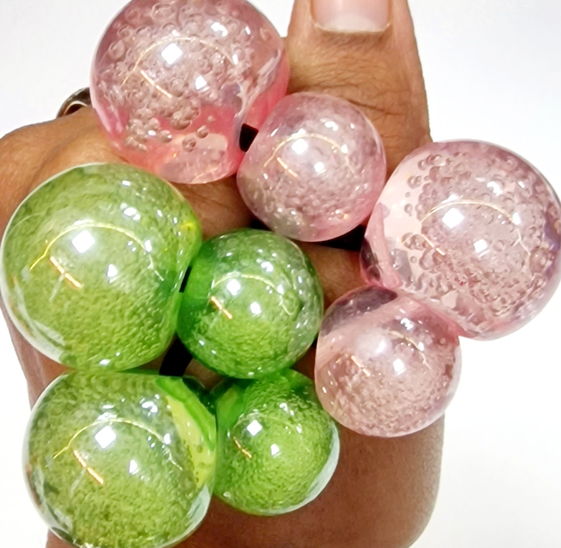 Chouchous Enfants Rond # Transparent Multicolor Avec Paillette