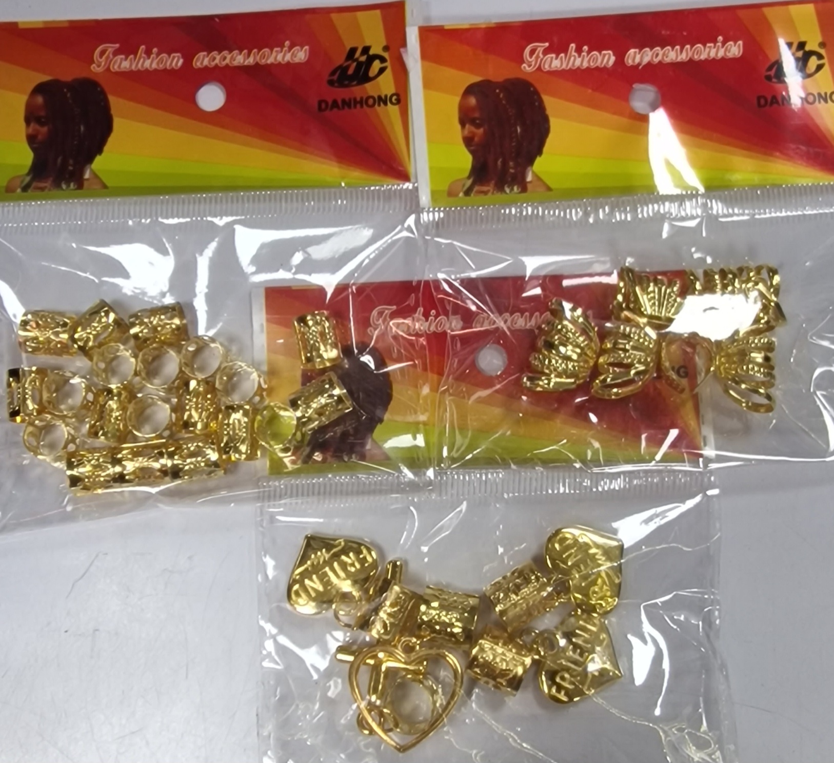 Bagues pour cheveux doree 01