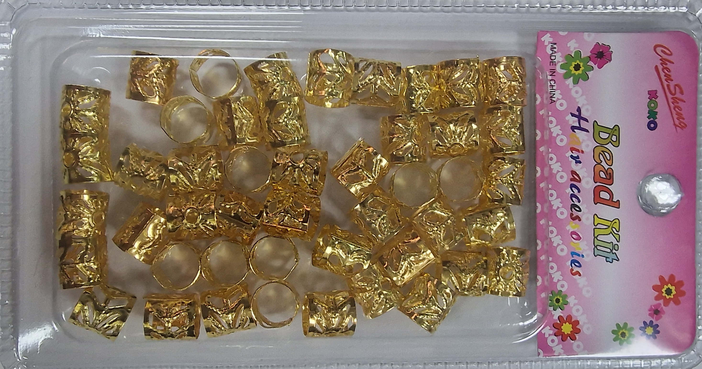 Bagues pour cheveux doree 01 courte