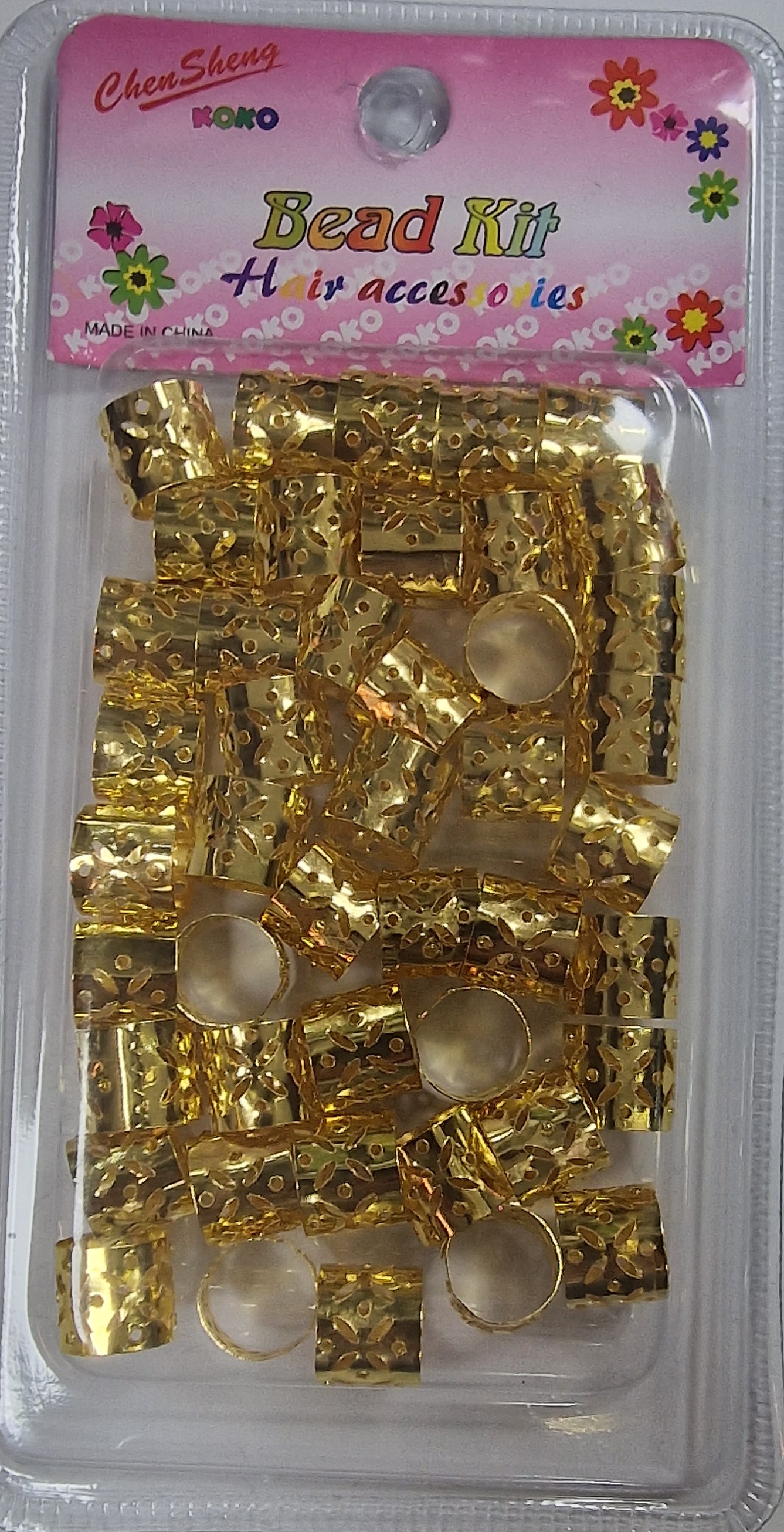 Bagues pour cheveux doree 03 courte