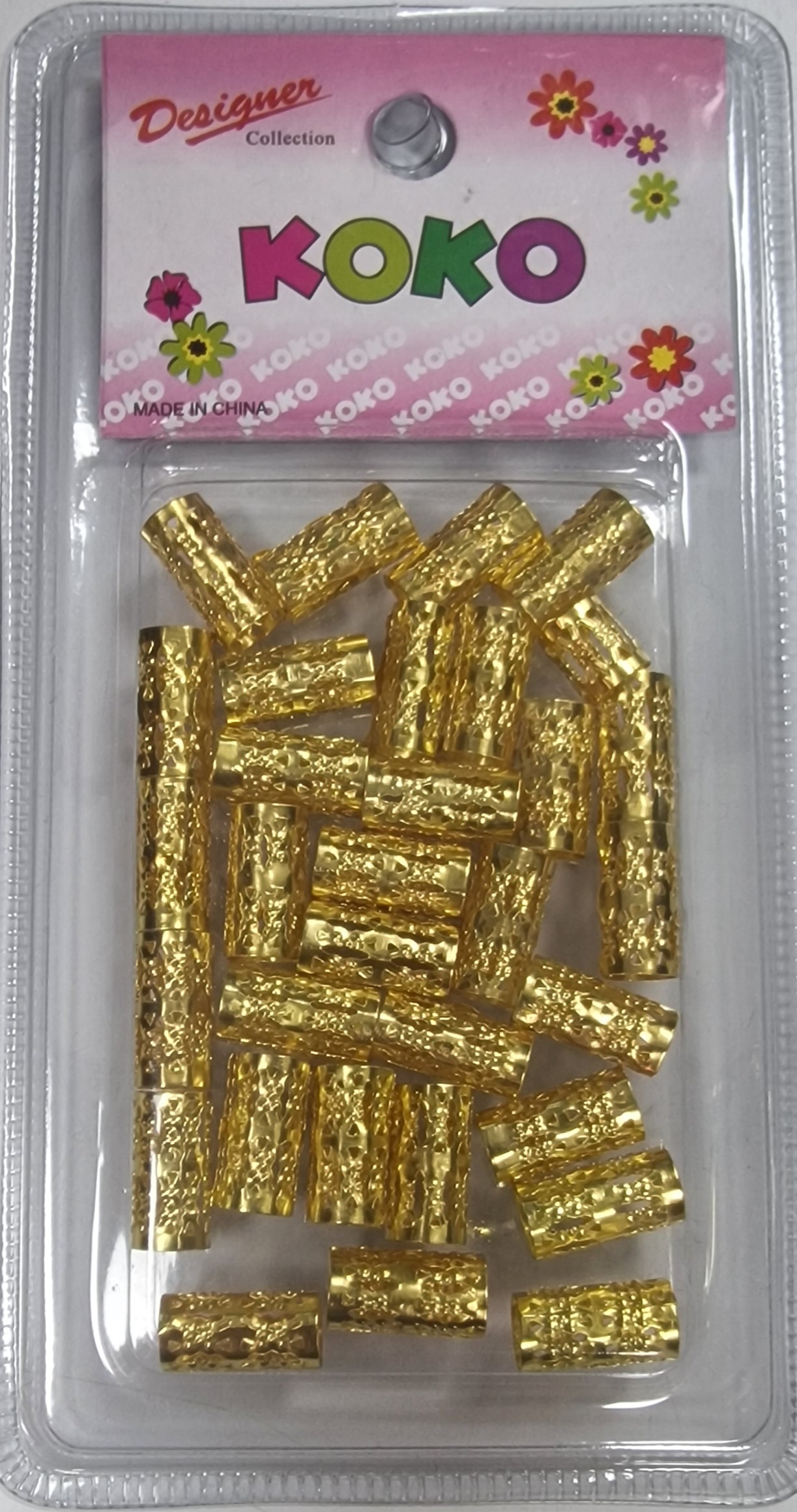 Bagues pour cheveux doree 04 long