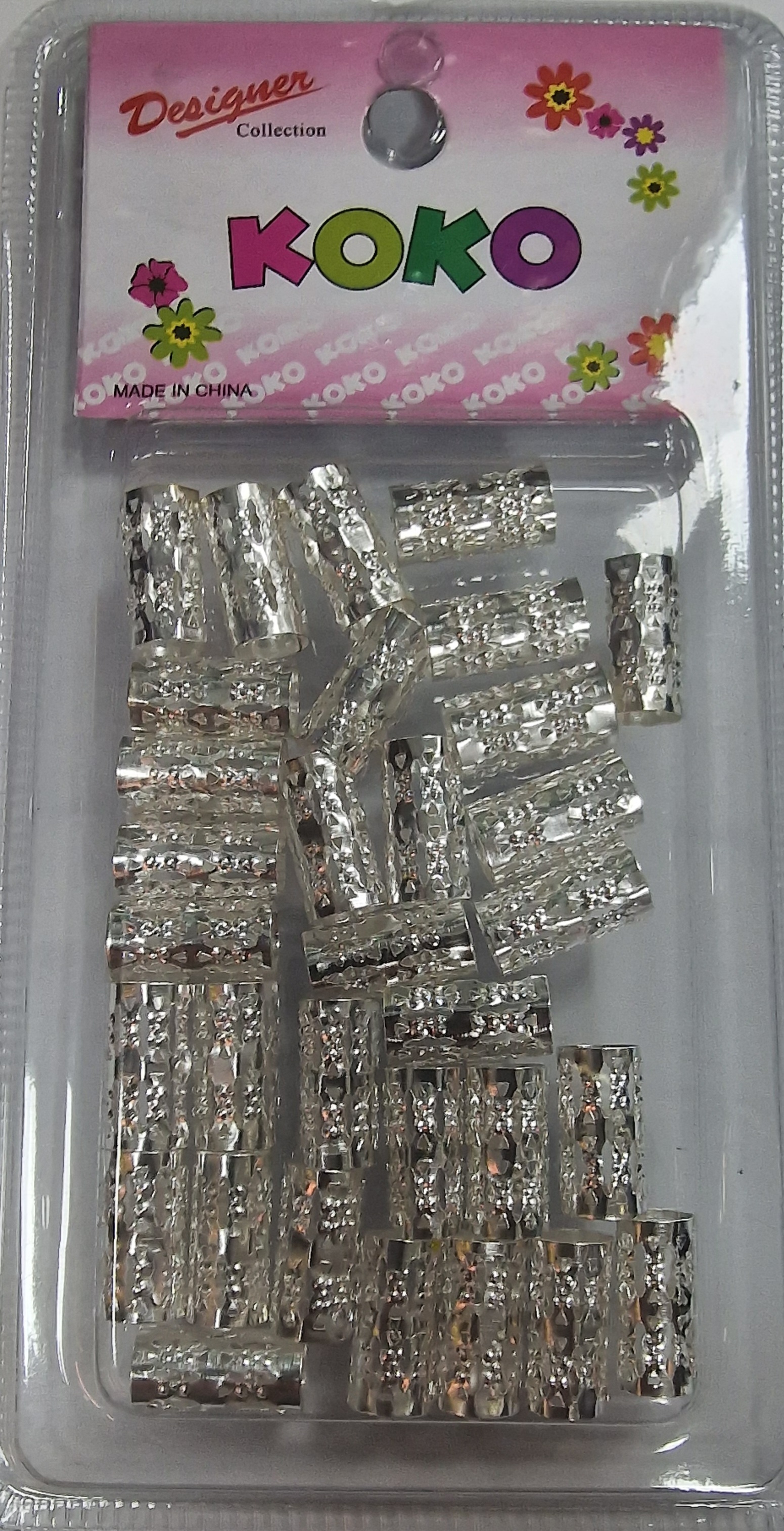 Bagues pour cheveux argent 03 long