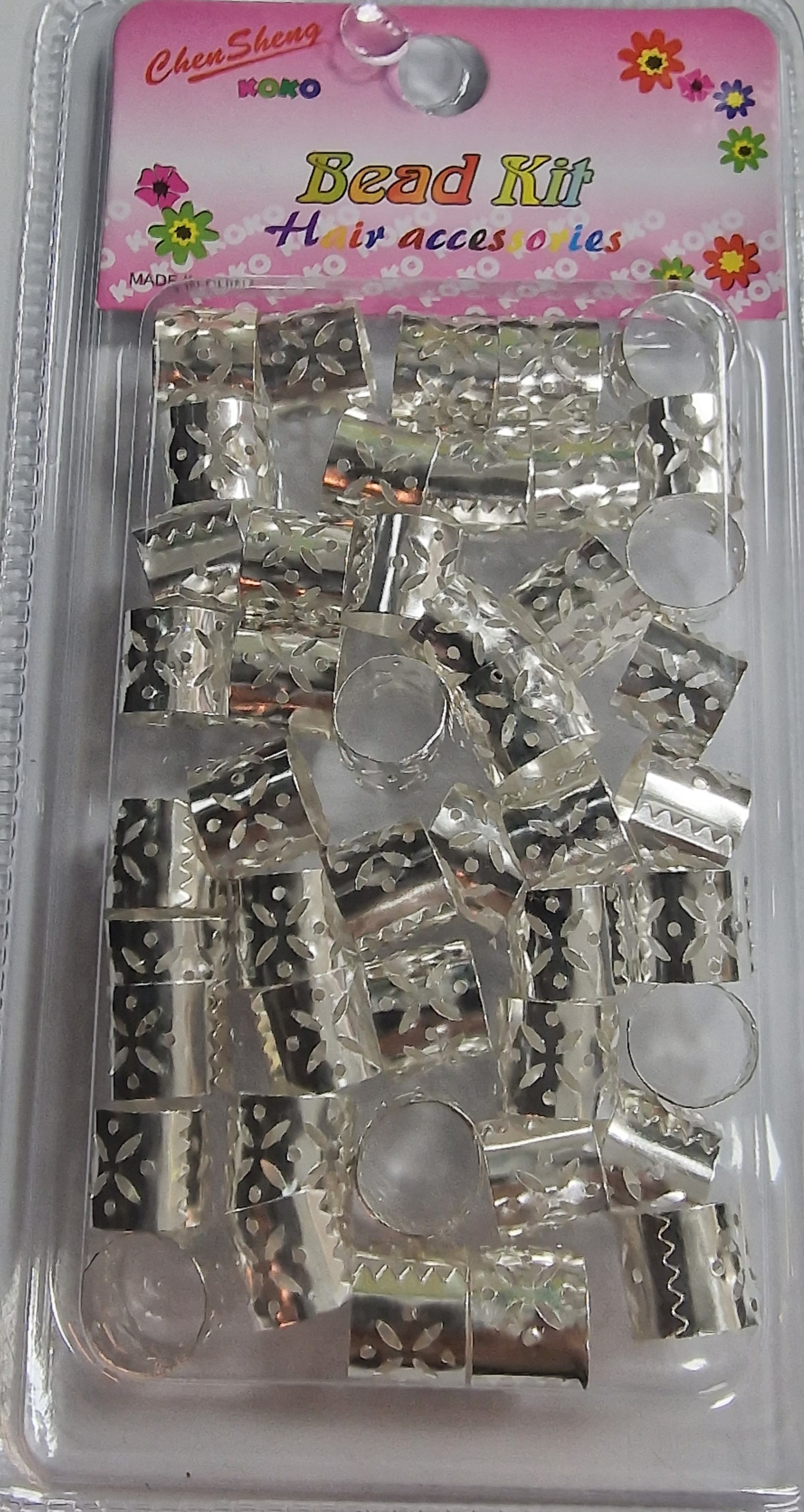 Bagues pour cheveux argent 05 courte