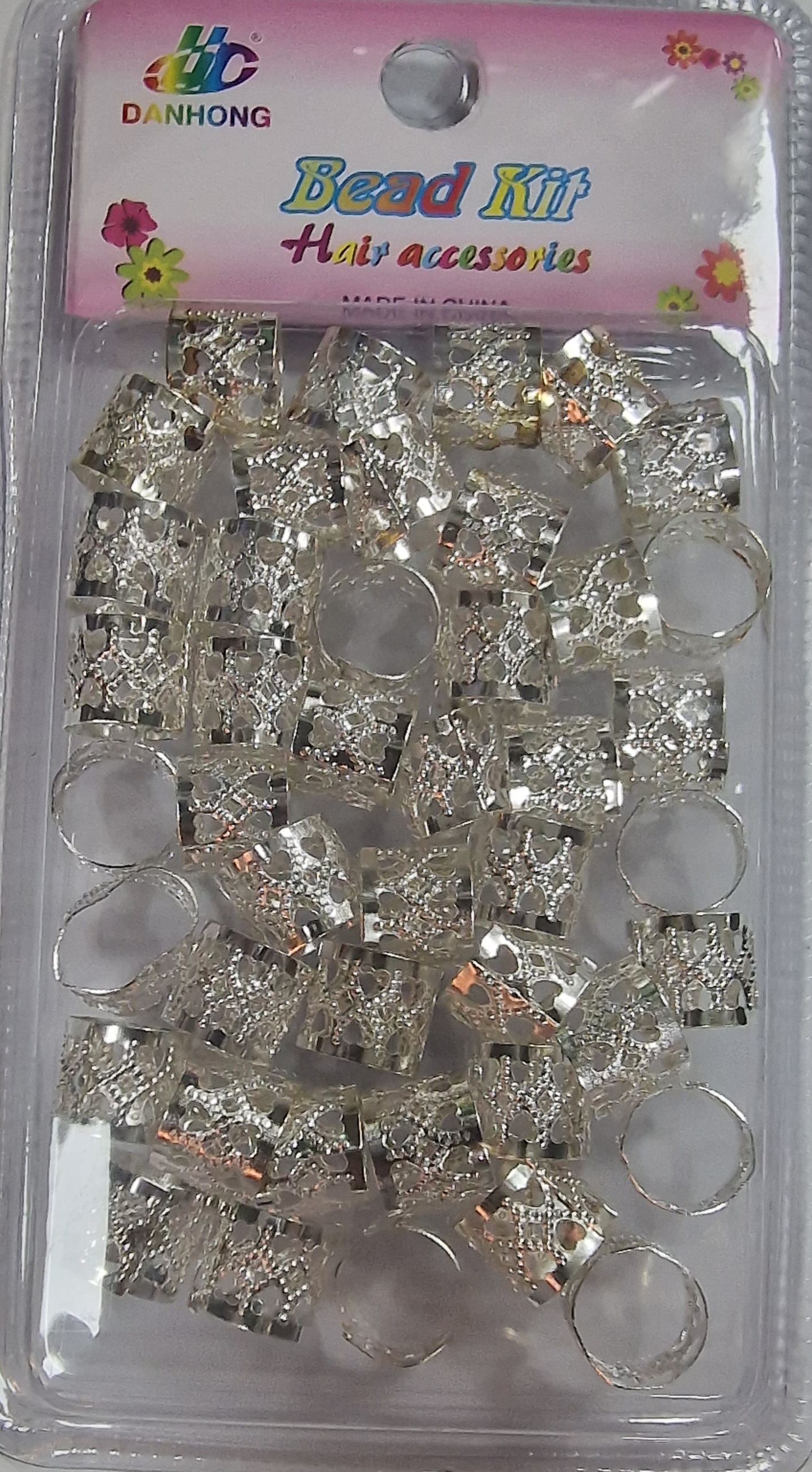 Bagues pour cheveux argent 06 courte