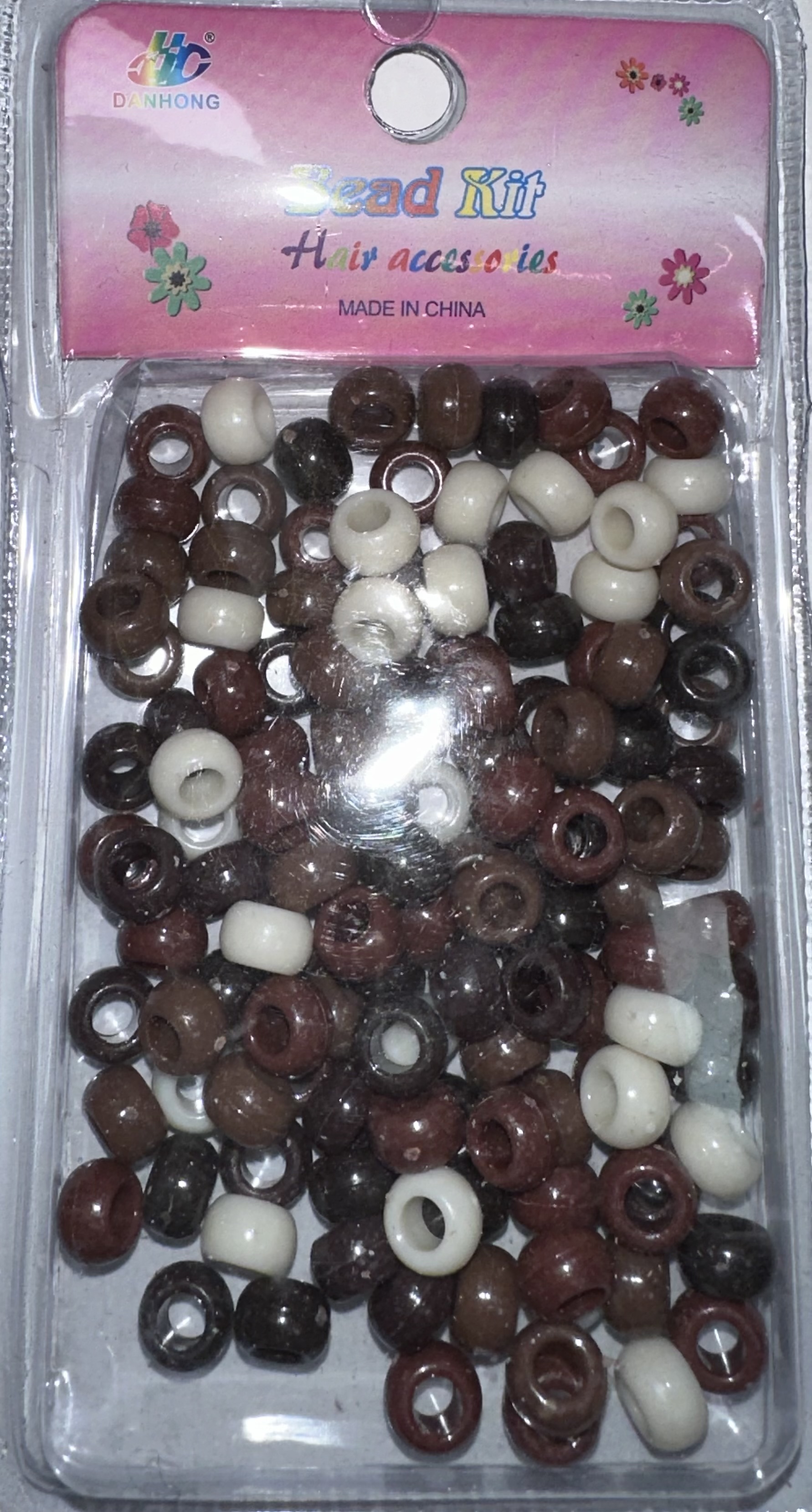 Perles rondes m\u00e9lange de 4 couleurs petite