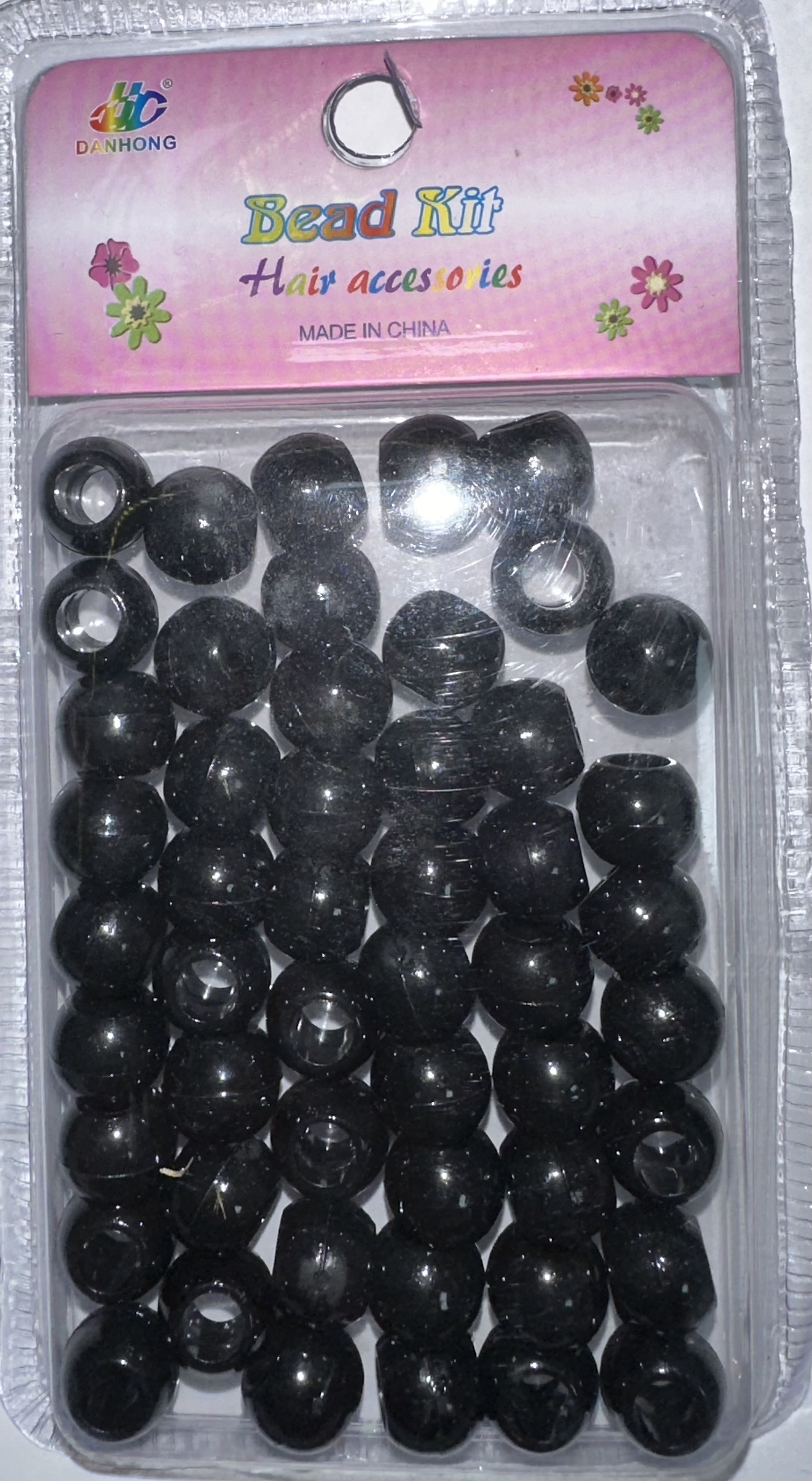 Perles rondes noir