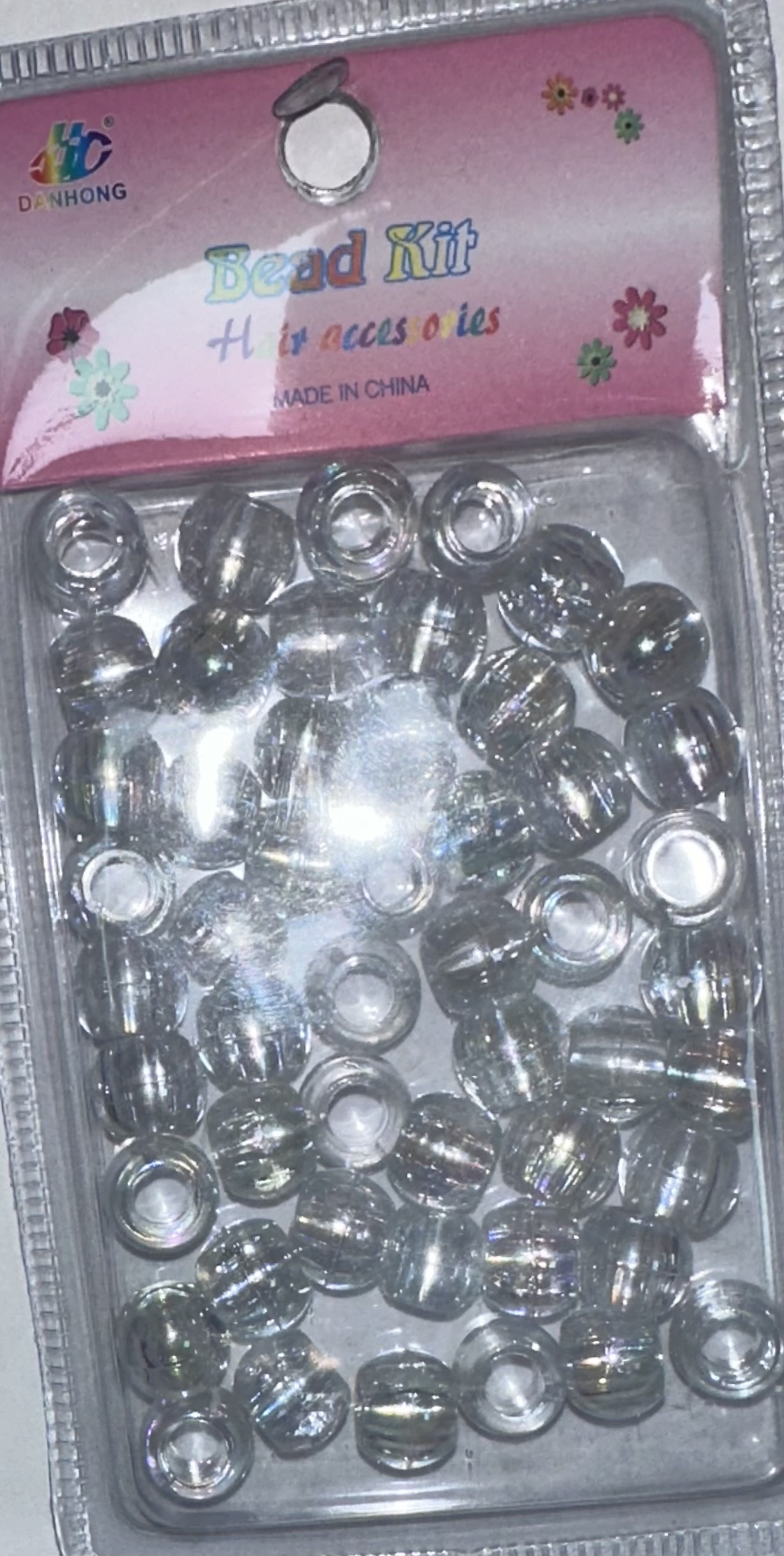 Perles rondes transparent briller