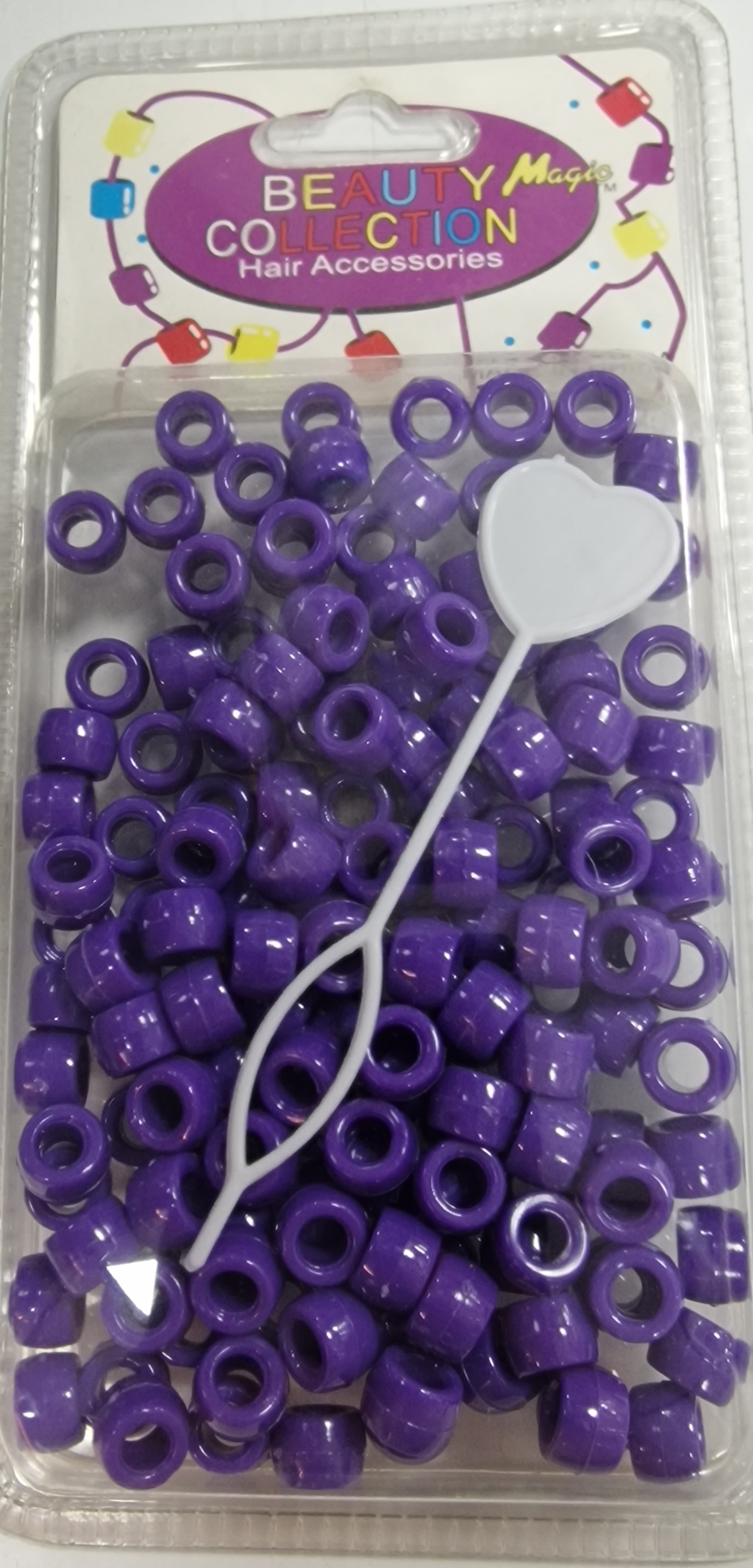 Perles de cheveux en violet petite