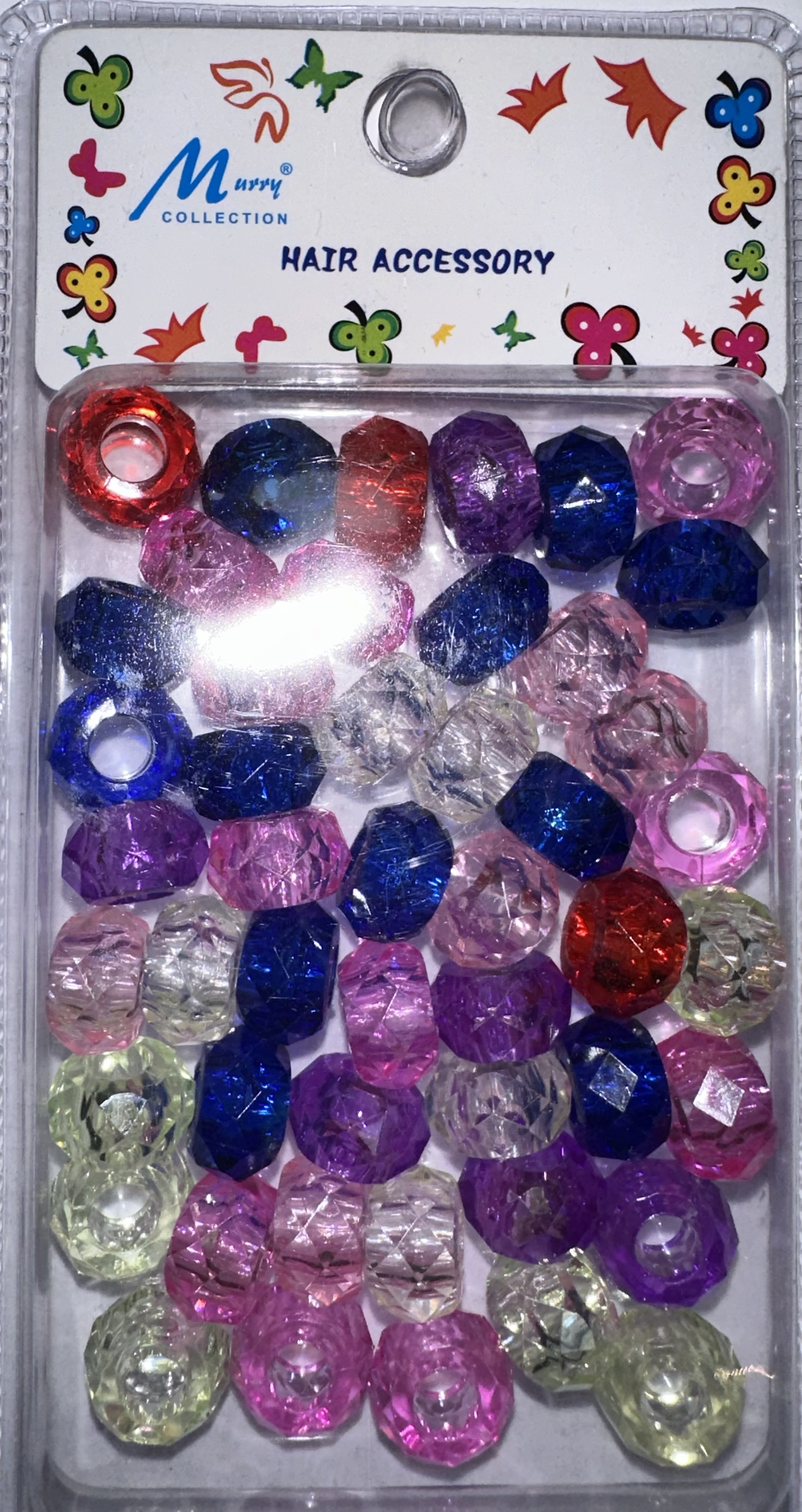 Perles rondes decoupe transparents color