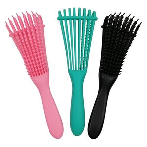 Brosse Demelante Pour Les Cheveux Boucles # Pink, Vert Et Noir