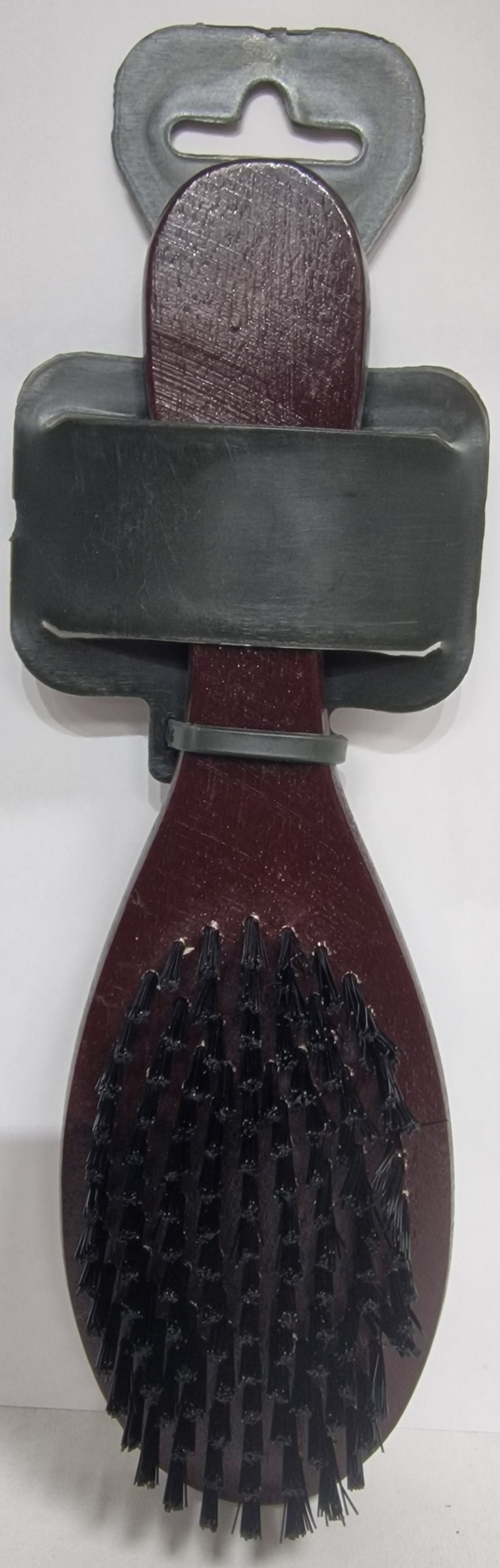 Brosse a cheveux en bois doux marron fonce