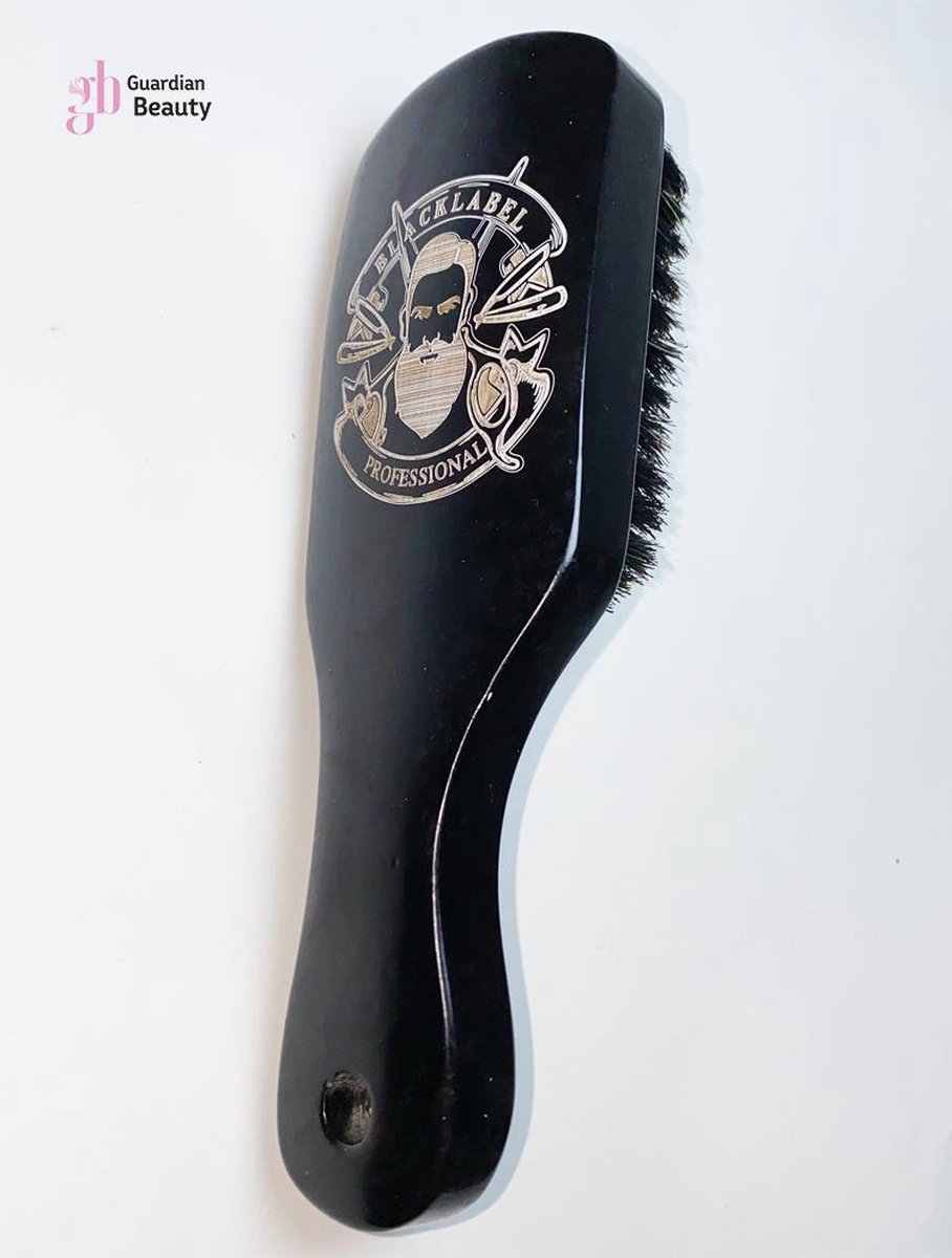 Brosse a barbe blacklabel en bois noir