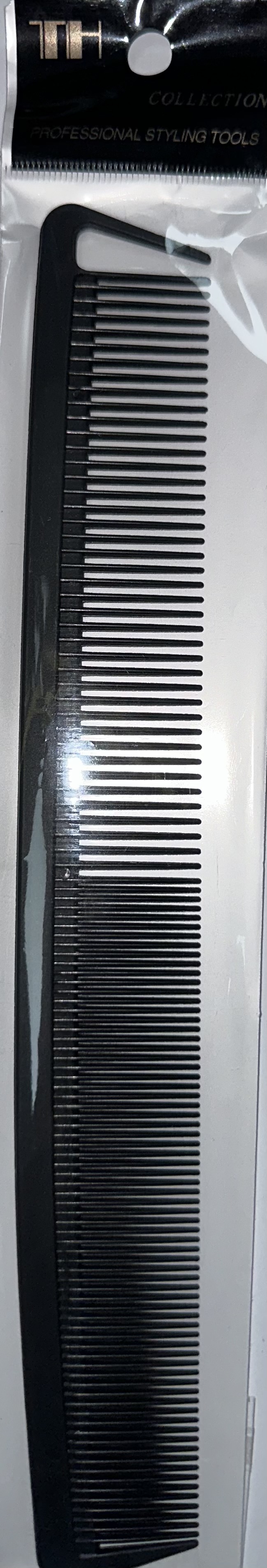 Th Peigne En Plastique Avec Grosse Et Petite Dents # 06925 # Noir