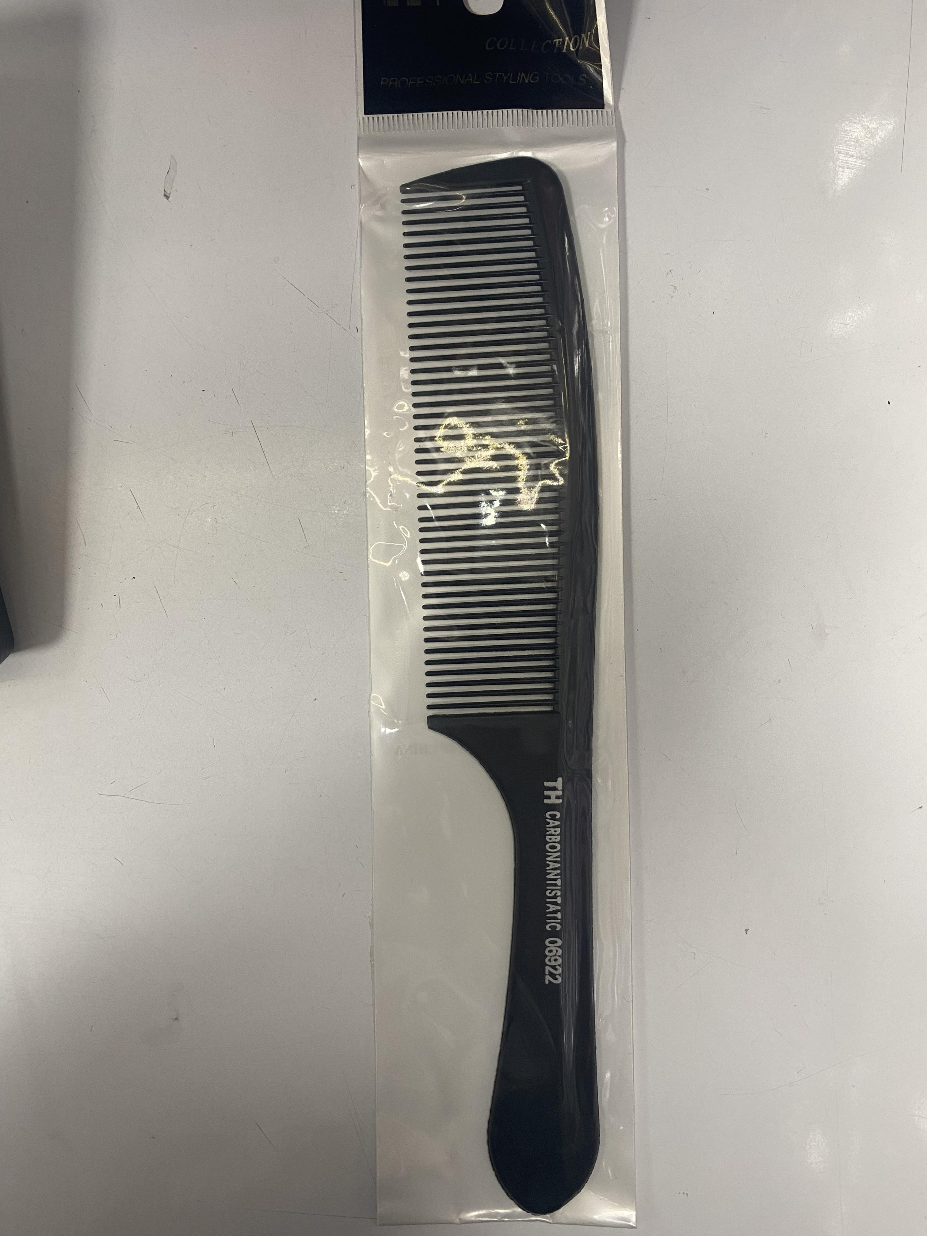 Th Peigne En Plastique Avec Petite Dents # 06819 # Noir