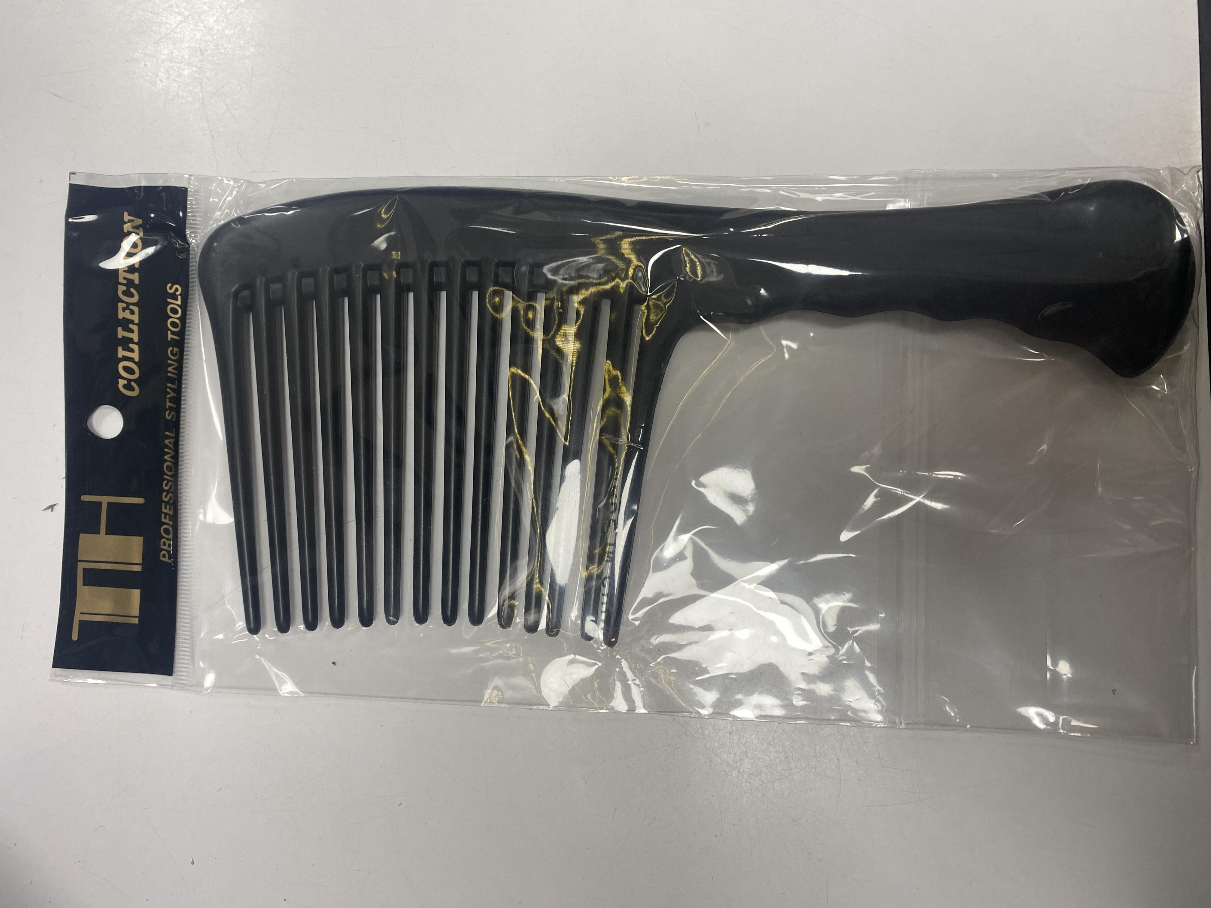Th Peigne Avec Grandes Dents En Plastique Pour Homme # Noir