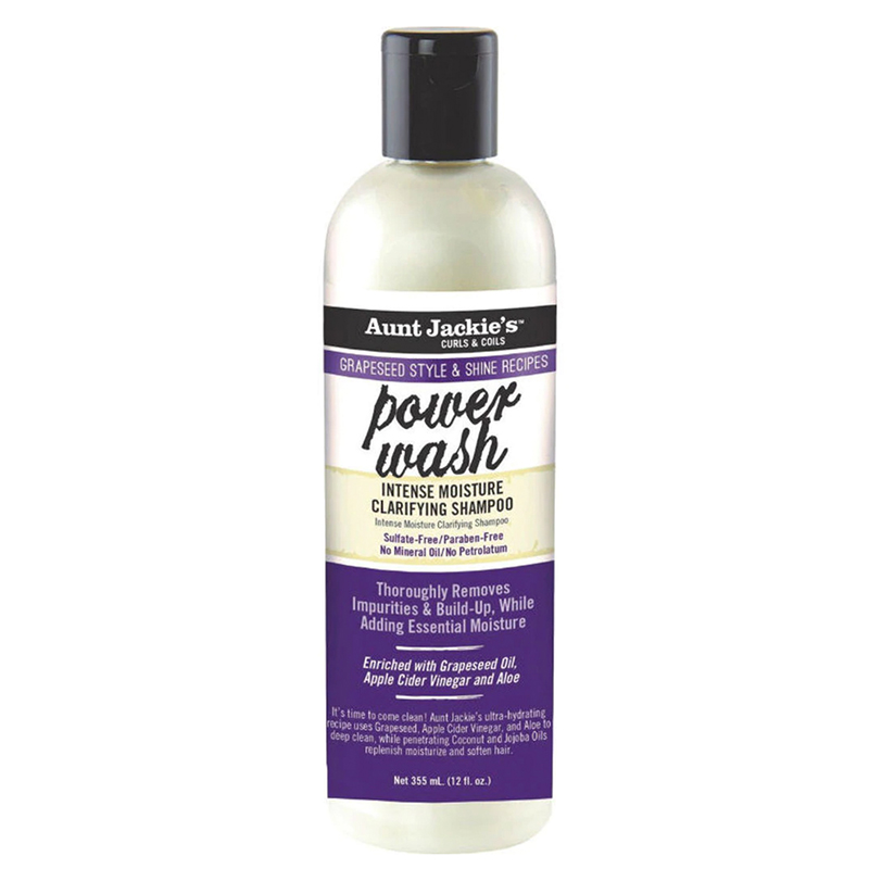 Aunt jackies power wash clarifying shampoo 355ml