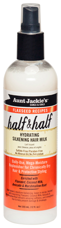 Aunt jackies half & half hydrating hair milk 355ml