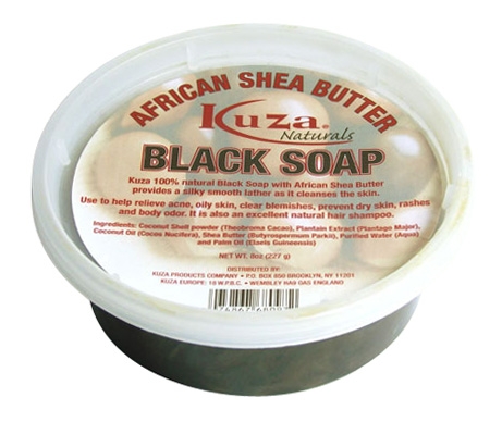 Kuza African Shea Butter Black Soap 227g
