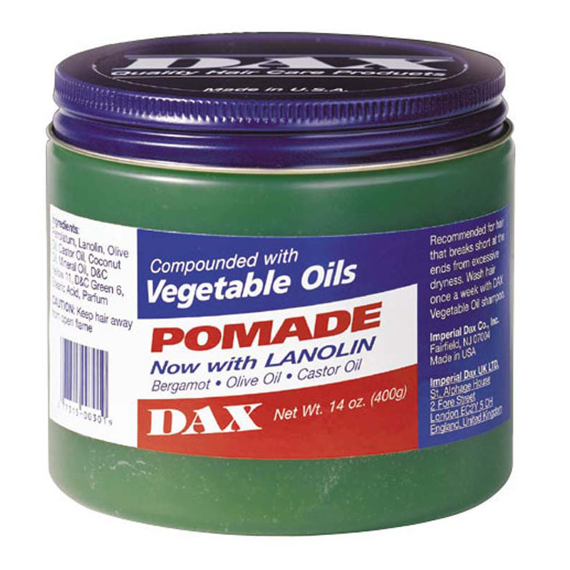 Dax vert Beagamot Pomade Olive Et Castor Oil397g