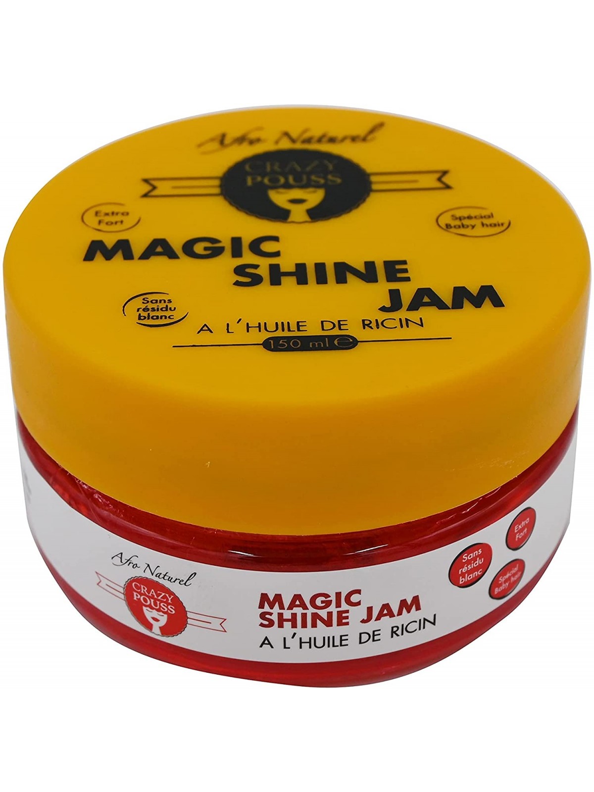 Crazy Pouss Magic Shine Jam Huile De Ricin 150ml