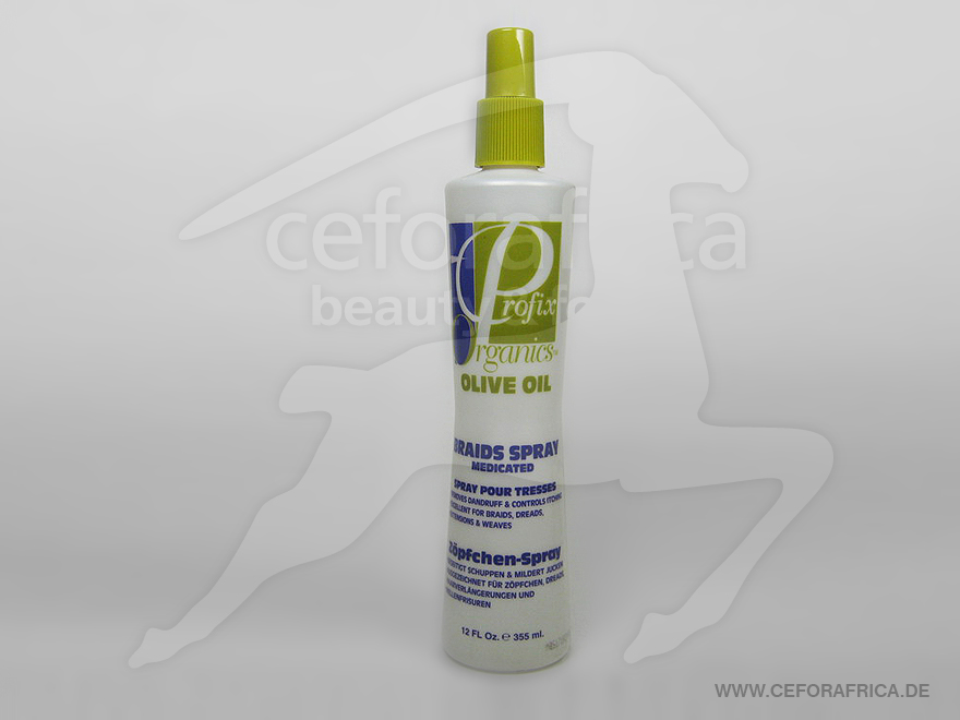 Profix organics olive oil braids spray 355ml