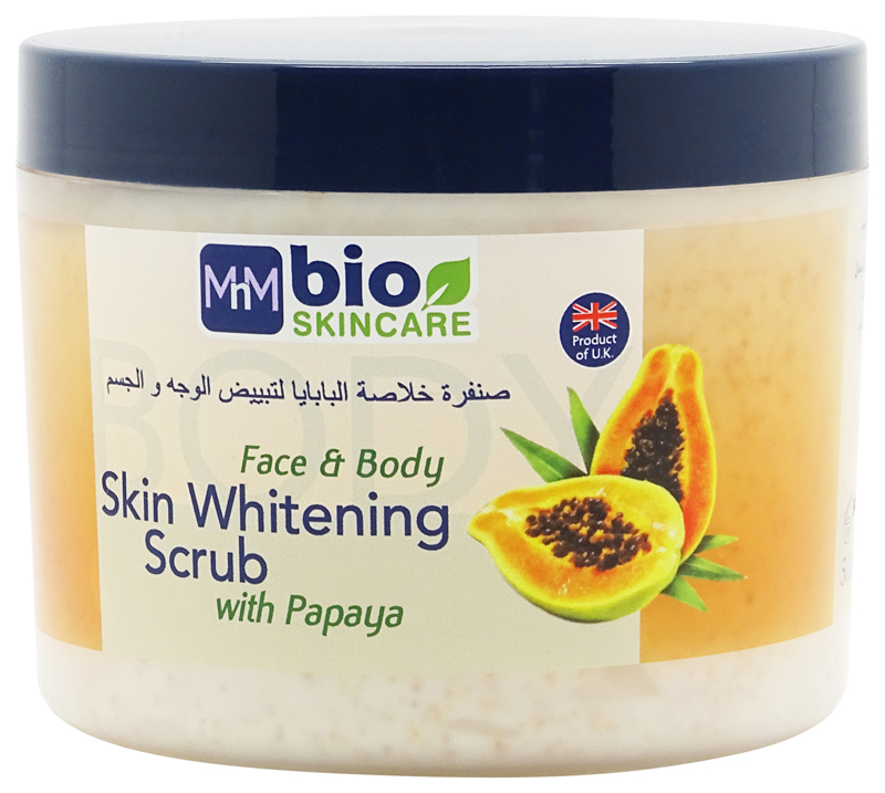 Bio skincare papaya skin whitening scrub 500ml