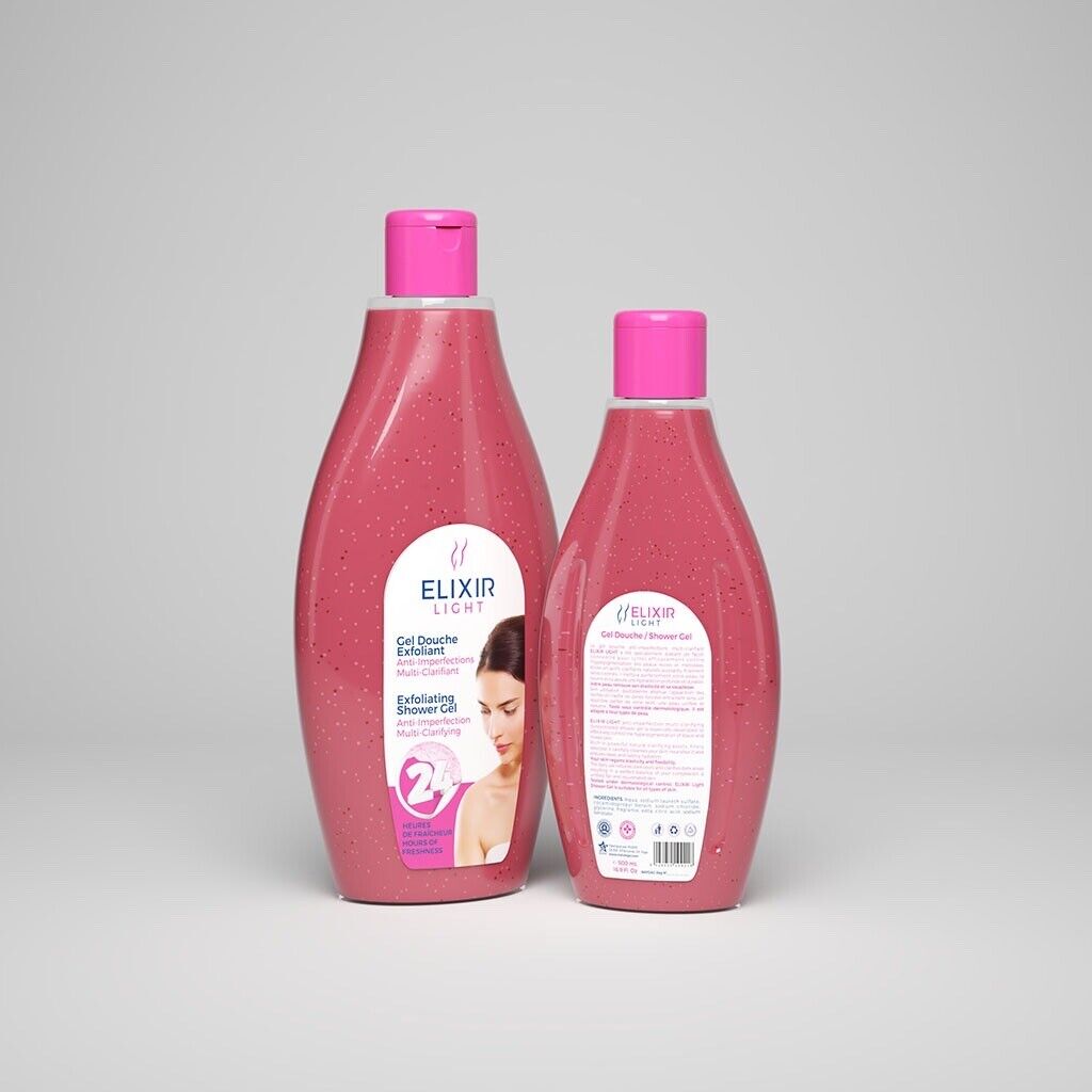 Elixir Light Gel Douche Exfoliant 1000ml