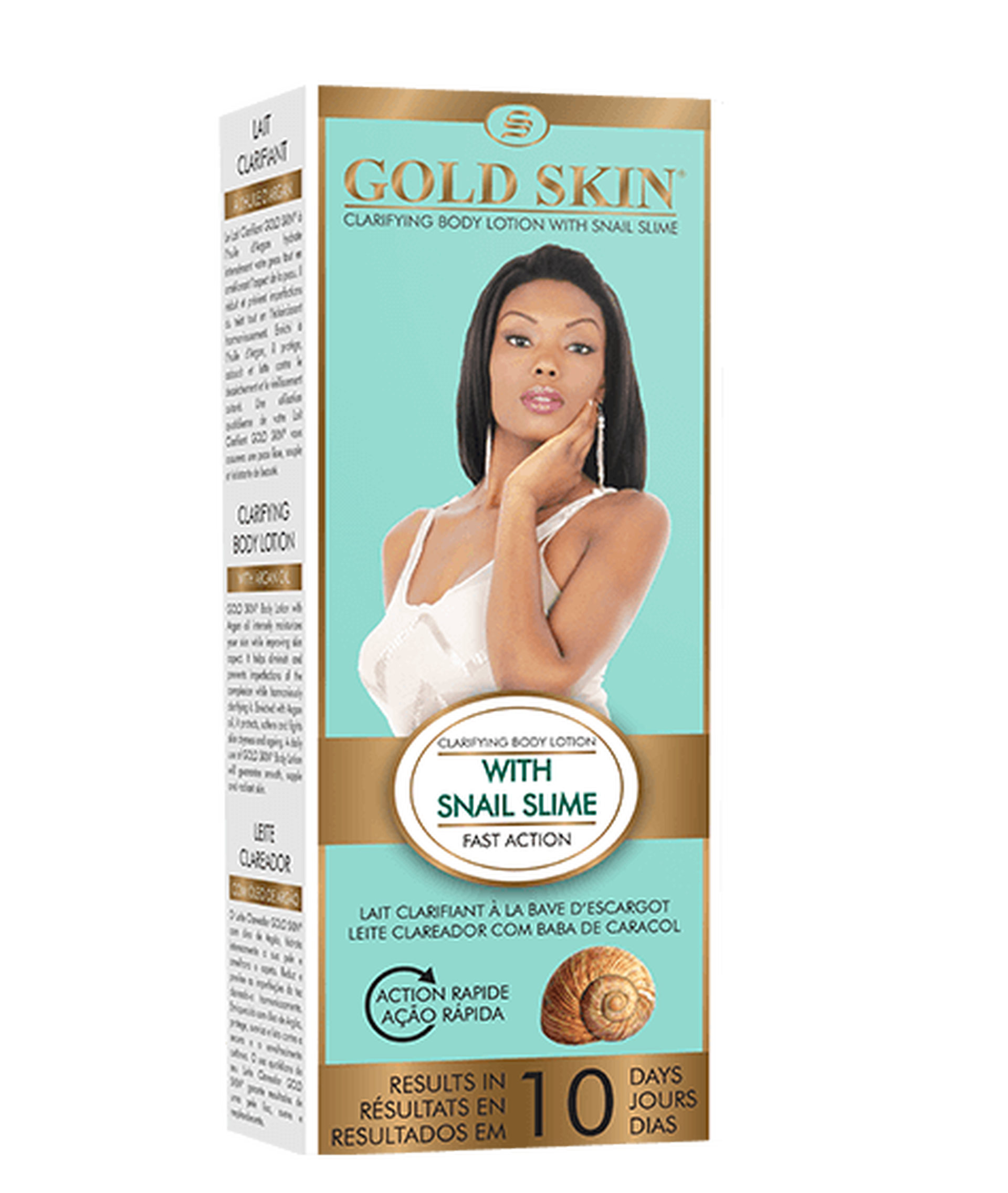 Gold skin snail slime lait clarifiant 450ml