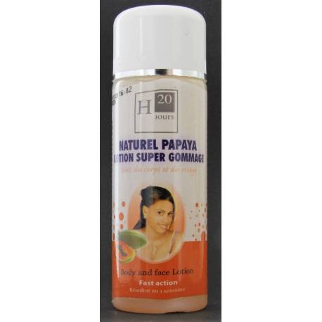 H 20 jours lotion gomm papaye 125ml