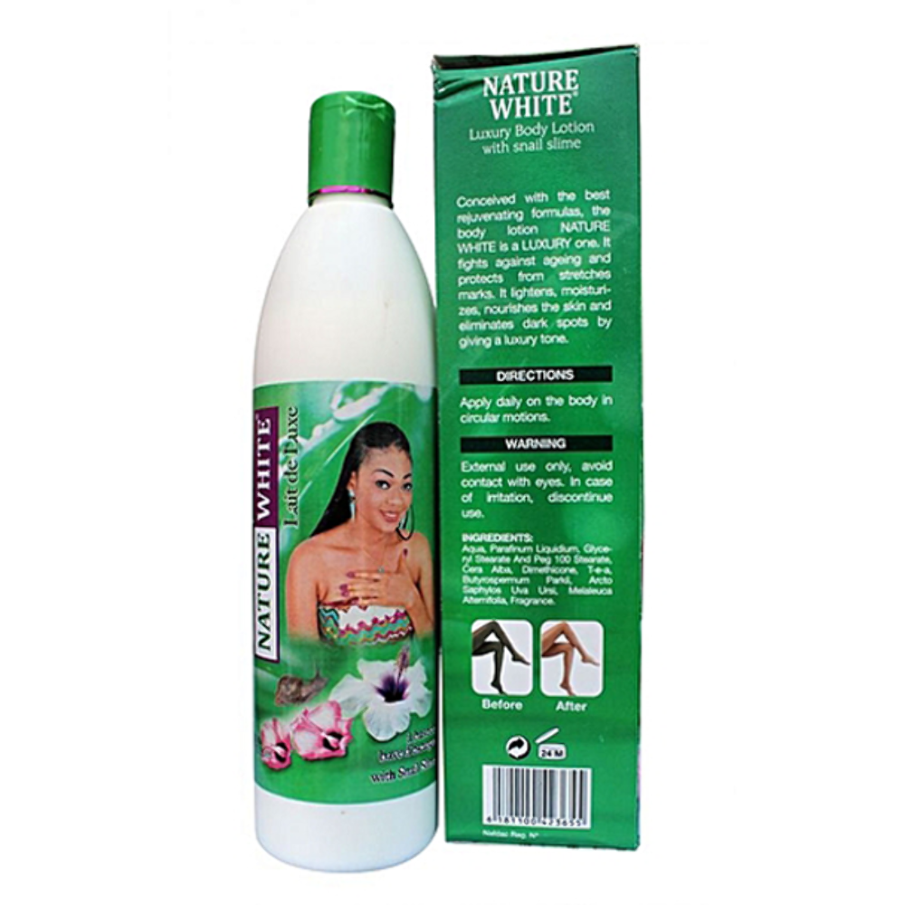 Nature white luxe lait snail slime 500ml