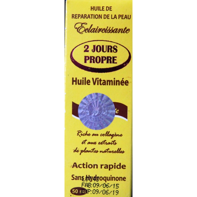 2 Jours Propre Huile Yellow 50ml