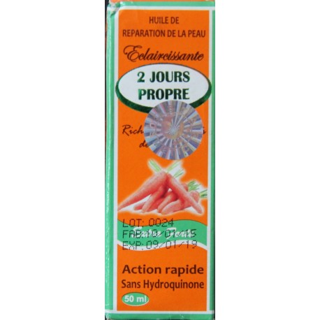 2 Jours Propre Huile Carotte 50ml