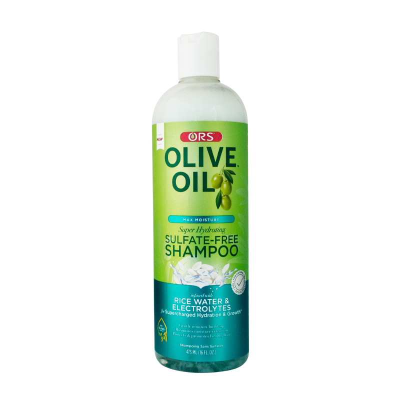 Ors olive rice water et electrolytes shampoo 473ml