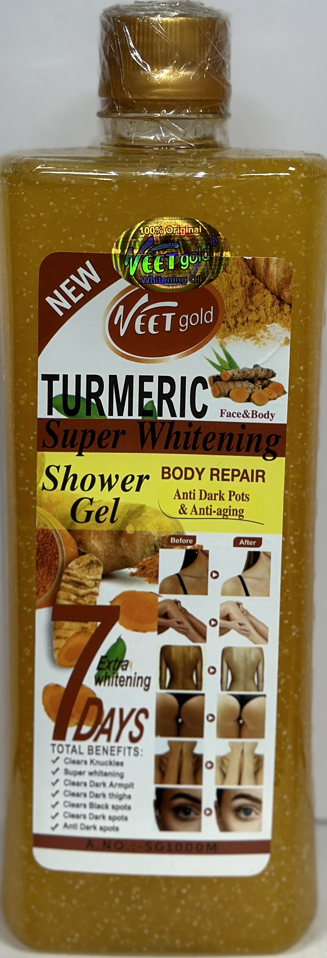 Veet Gold Turmeric Gel Douche Gommage 1l