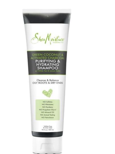 Shea Mois green coconut & charcoal shamp 305ml