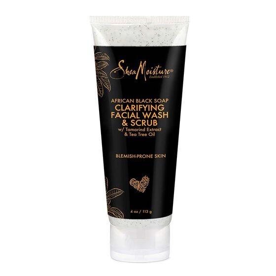 Shea Mois afri black soap face scrub 113g