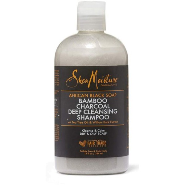 Shea Mois afri black bamboo charcoal shampoo 384ml