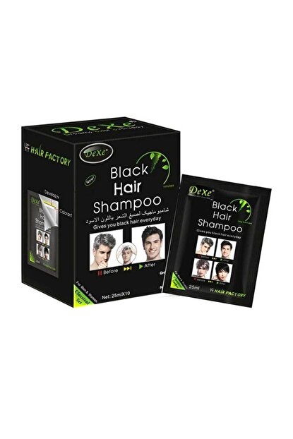 Dexe black hair shampoo 10X25ml