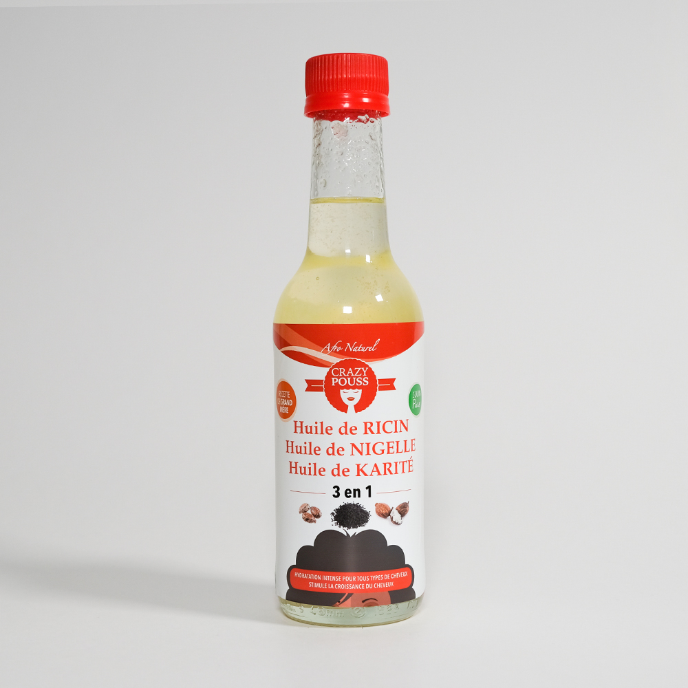 Crazy Pouss Huile De Ricin Nigel Karite 250ml
