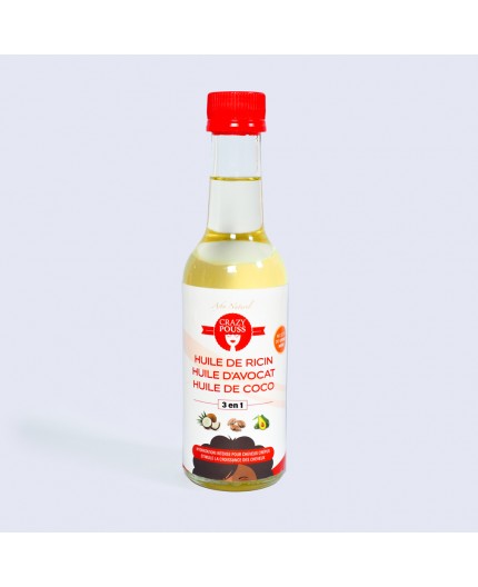 Crazy Pouss Huile De Ricin Avocat Coco 250ml